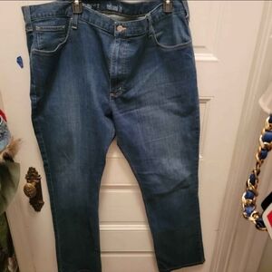 Carhartt Men's Relaxed Fit Blue Jeans 42x32